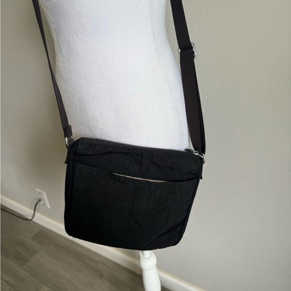Kipling Small Black Nylon Crossbody Shoulder Bag Purse No Charm - Picture 9 of 11